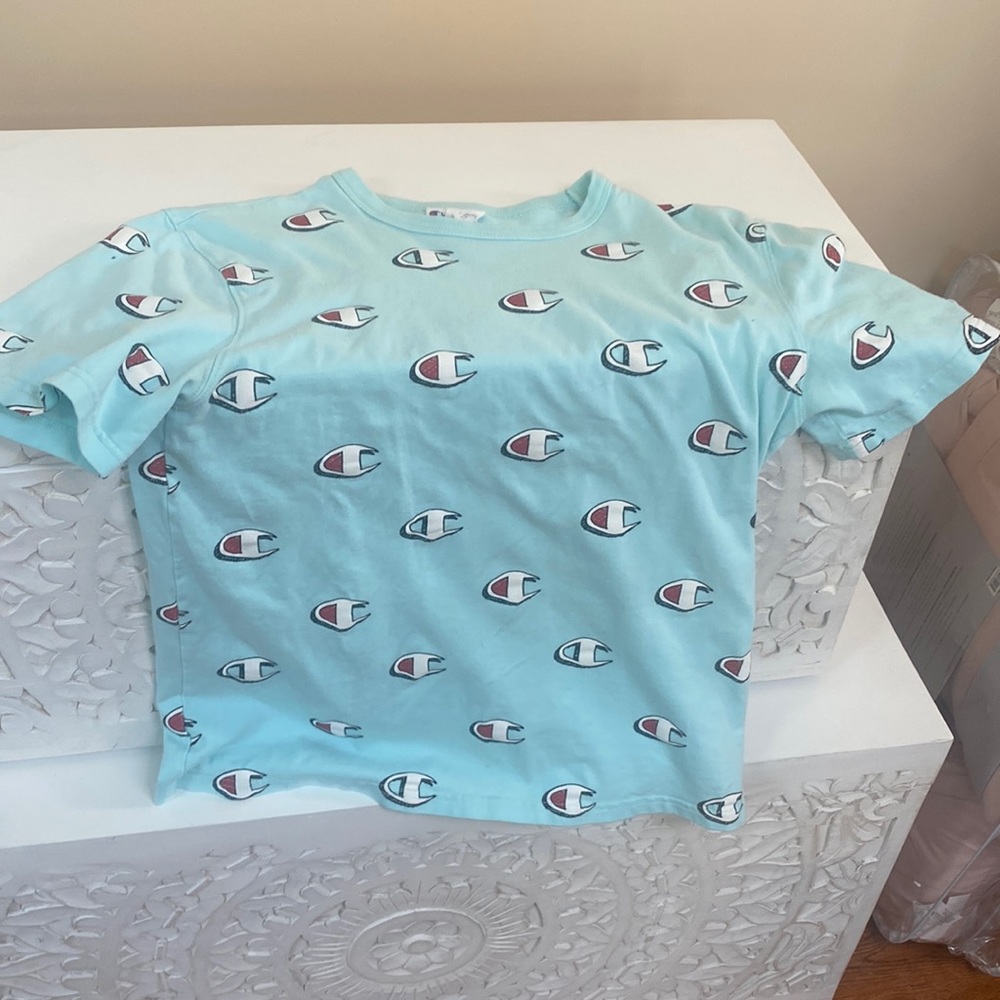 Blue champion shirt size : mens medium